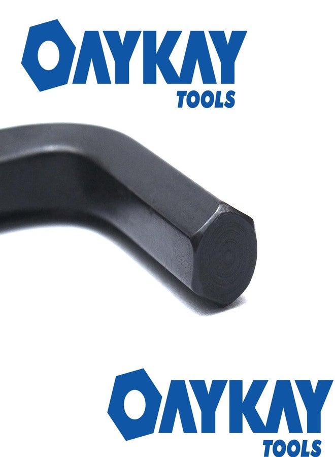 OAYKAY TOOLS مجموعة مفاتيح ألين سداسية من Oaykay 3210.80، 9 قطع، بنمط قصير، مصنوعة من فولاذ الكروم والفاناديوم - Image 4